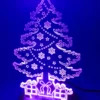 Christmas Tree 3D LED Lamp – Vibrant Holiday Light, glowing in oink