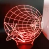 Rocket 3D LED Lamp illuminated in Red – Space Adventure Night Light