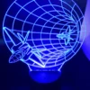 Rocket 3D LED Lamp illuminated in Blue – Dreamy Astronaut Bedroom Light