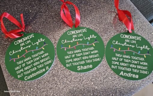 Christmas Ornament for Co workers-Customized - Image 5