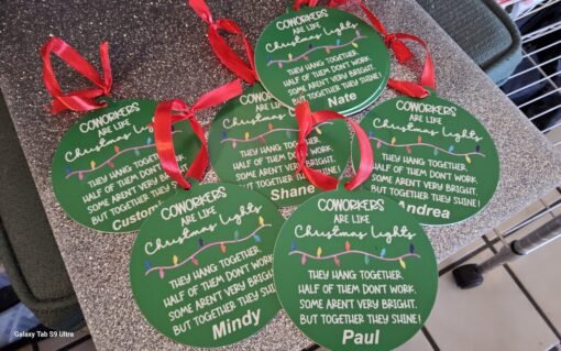 Christmas Ornament for Co workers-Customized - Image 6