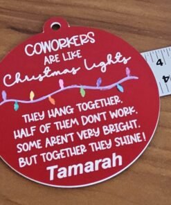 Christmas Ornament for Co workers-Customized