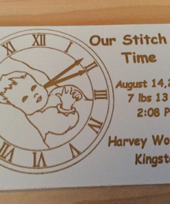 Baby "Stitch in time" Customized Plaque
