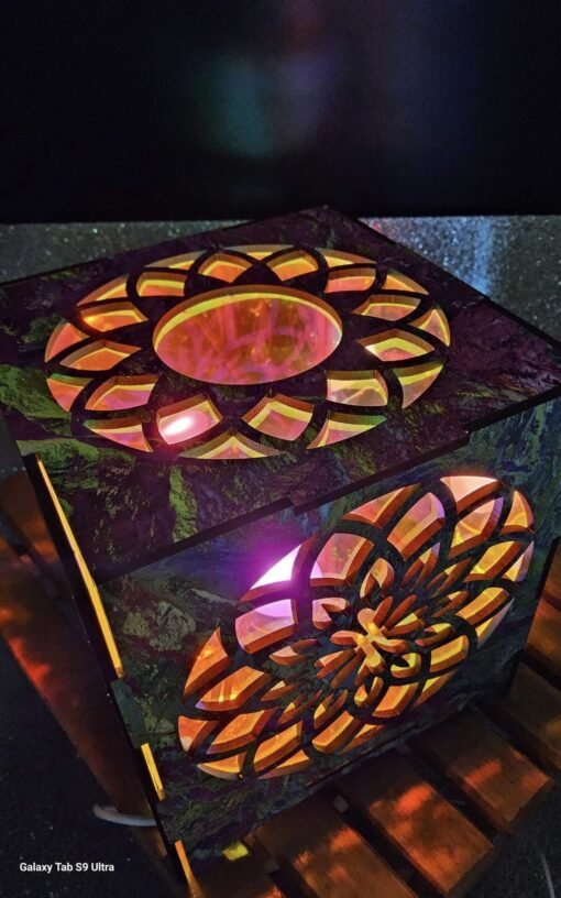 Tranquil Buddha & Tree of Life Lamp: Illuminate Your Space with Serenity - Image 7