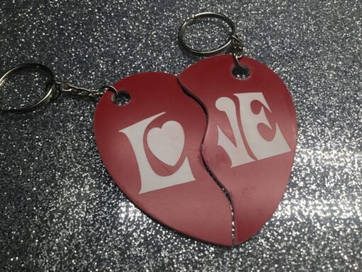 Valentines day key chain- Personalized- I LOVE YOU - Image 2