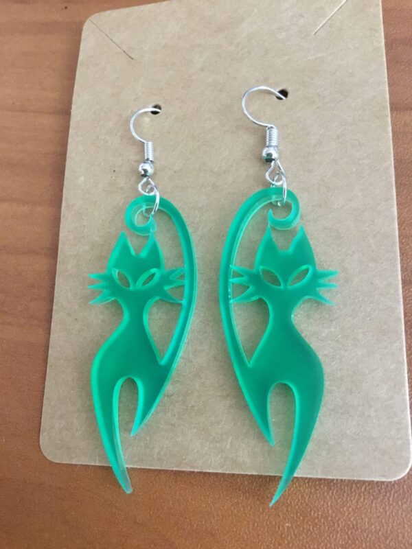 Green Envy 'Cool Cat' Earrings