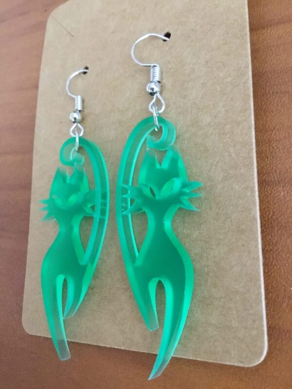 Green Envy 'Cool Cat' Earrings