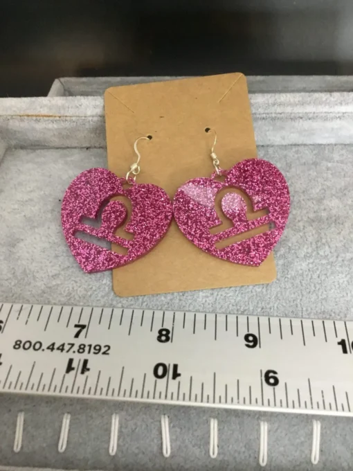 Celestial Sparkle: Zodiac Acrylic Earrings - Image 4