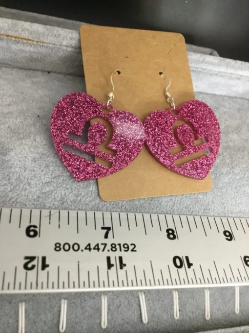 Celestial Sparkle: Zodiac Acrylic Earrings - Image 5