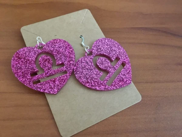 Celestial Sparkle: Zodiac Acrylic Earrings