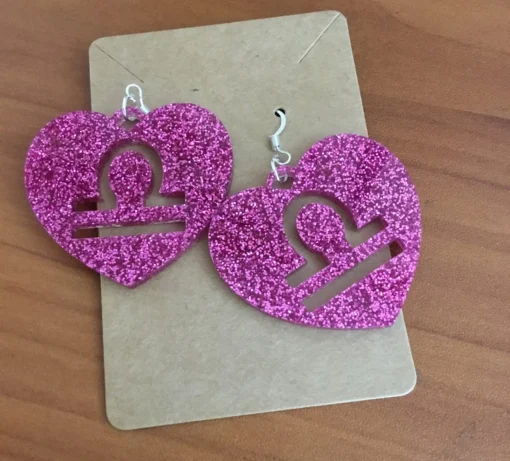 Celestial Sparkle: Zodiac Acrylic Earrings