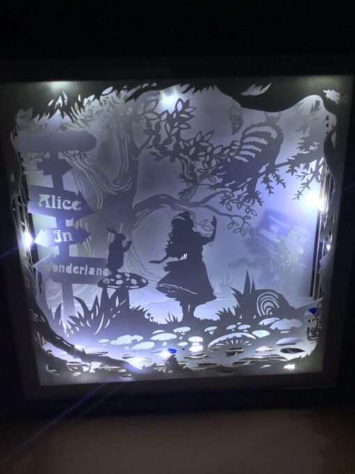 Fan inspired light box for Wonderland a