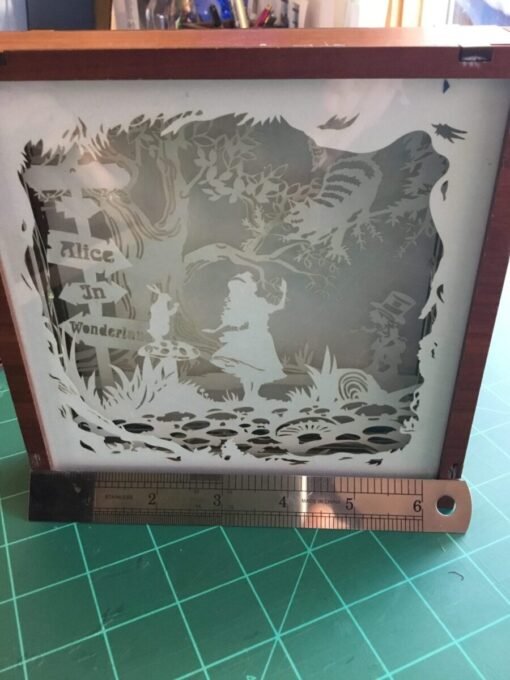Fan inspired light box for Wonderland d