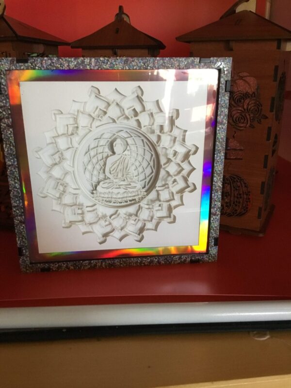 Zen Illumination: Buddha's Serene Shadow Box