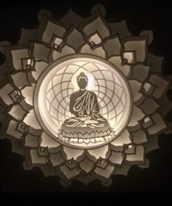Zen Illumination: Buddha's Serene Shadow Box