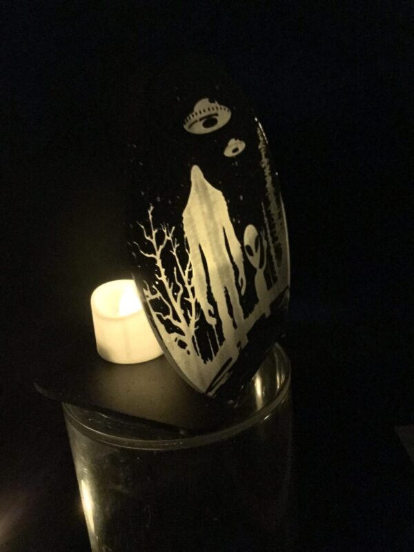 Big Foot and Alien Tea Light holder-Mystical Mates