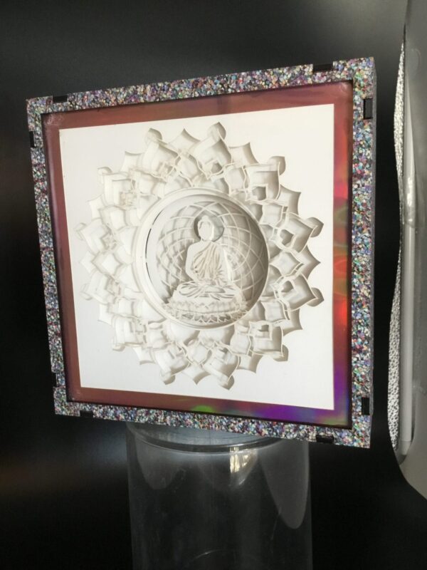 Zen Illumination: Buddha's Serene Shadow Box