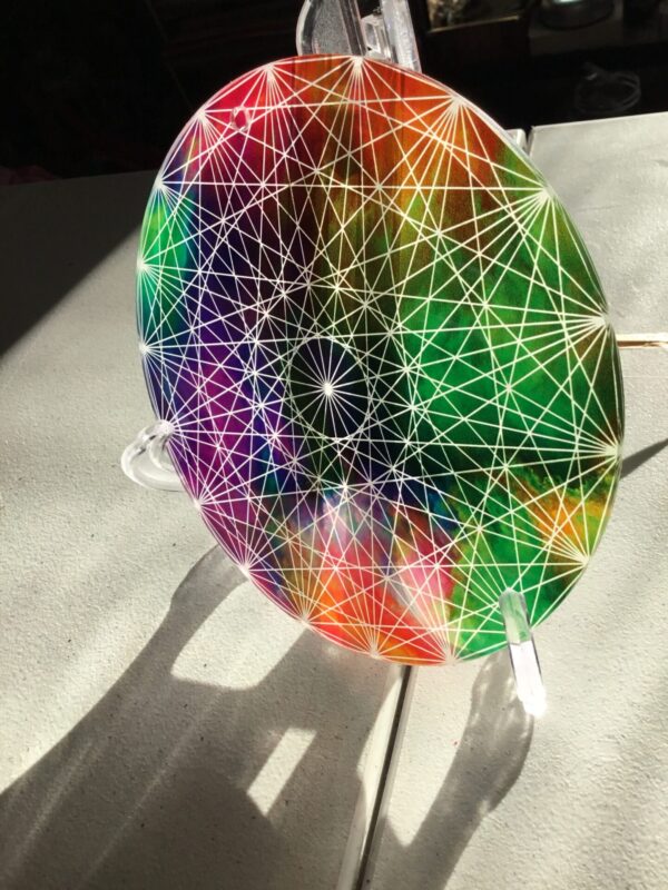 18-Point Tye dye Crystal Grid