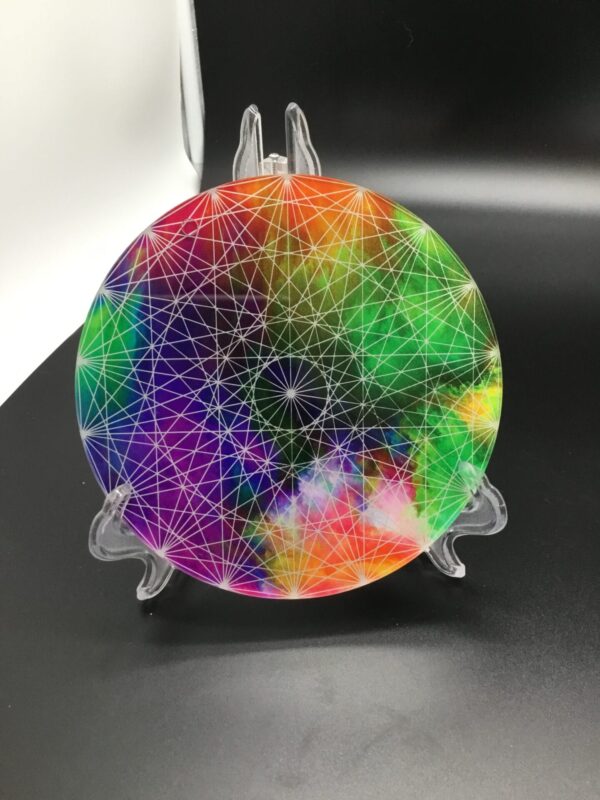 18-Point Tye dye Crystal Grid