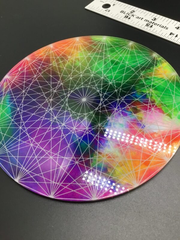 18-Point Tye dye Crystal Grid