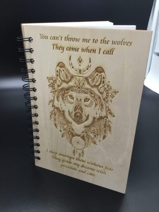 Wolf Dream Journal -Custom Engraved - Image 3