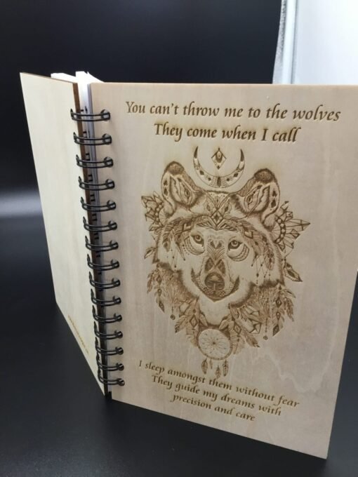 Wolf Dream Journal -Custom Engraved