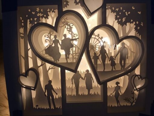 Timeless Embrace: Love Couple light up box 5
