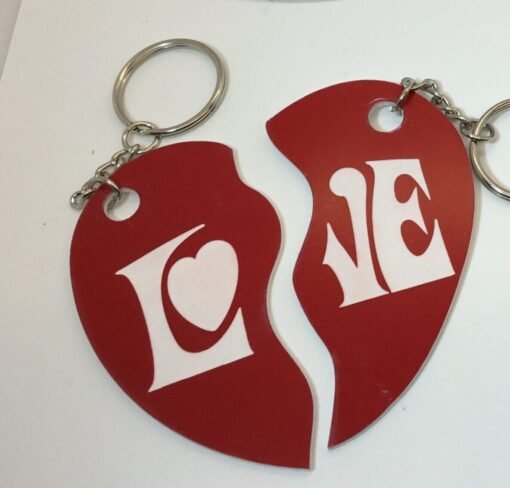 Valentines day key chain- Personalized- I LOVE YOU