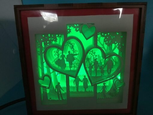 Timeless Embrace: Love Couple light up box 4
