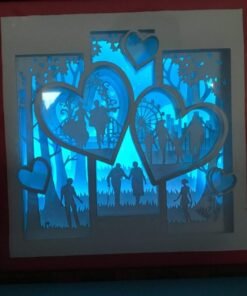Timeless Embrace: Love Couple light up box 3