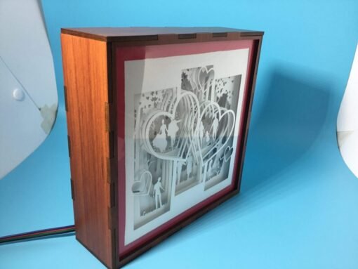 Timeless Embrace: Love Couple light up box 2