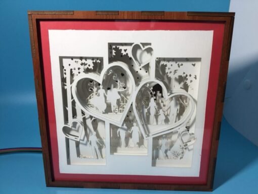 Timeless Embrace: Love Couple light up box 1