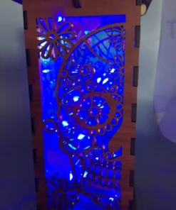 Midnight Serenade Sugar Skull Offering Lantern-Day of the dead night light