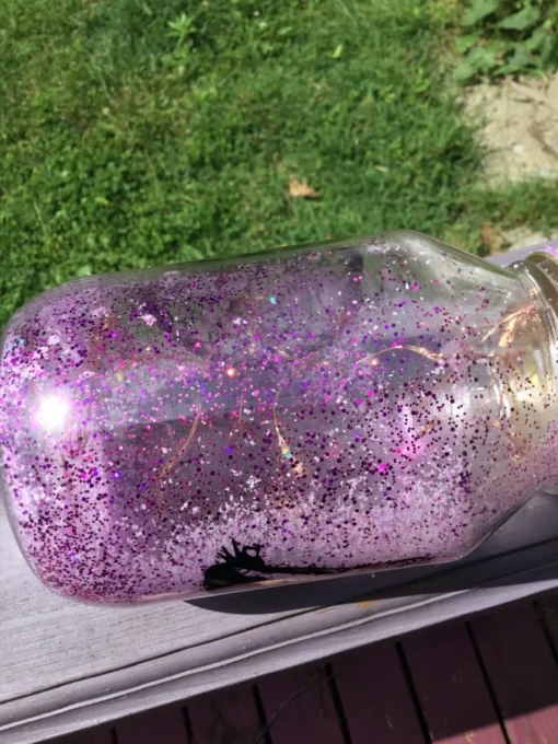 Glowing Spiritual Jar – Side Angle outside