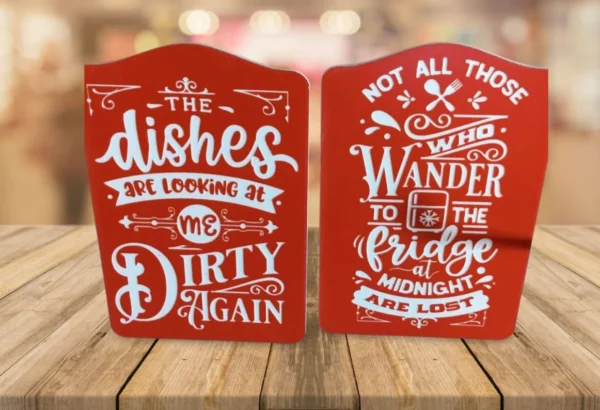 Funny Kitchen sarcastic magnets dishes and wander