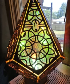 sunburst boho style sacred geometry lamp 04 Enchanted Glow Collection