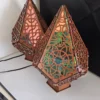 sunburst boho style sacred geometry lamp