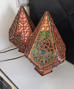sunburst boho style sacred geometry lamp