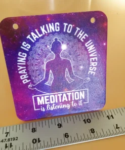 Galaxy Meditation Quote Decor – Small Size with Ruler
