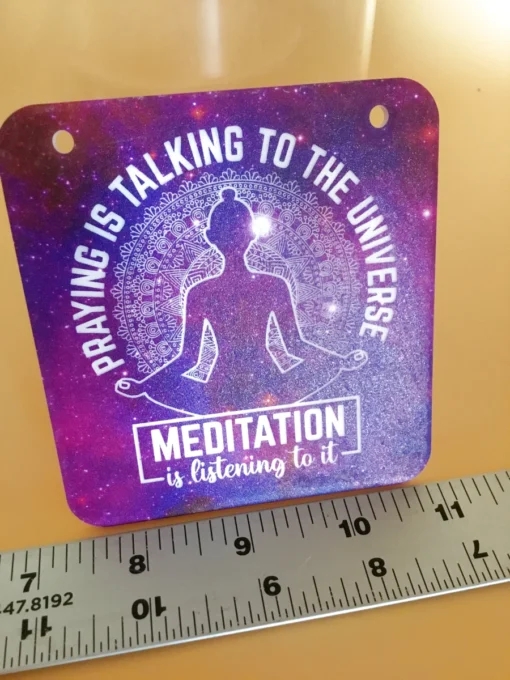 Galaxy Meditation Quote Decor – Small Size with Ruler