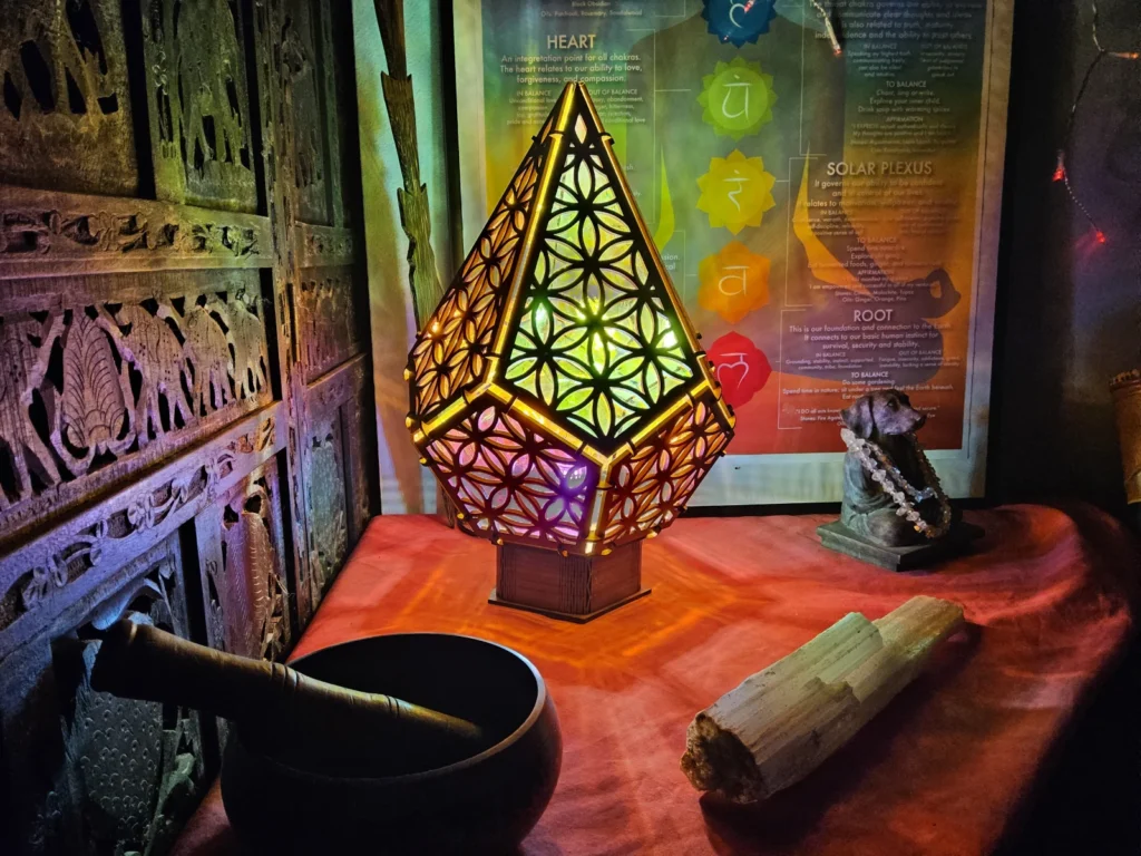 flower of life prism lamp