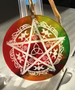 pentacle window decor & altar charger (01)