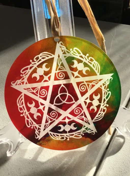 pentacle window decor & altar charger (01)