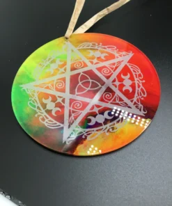 pentacle window decor & altar charger (06)