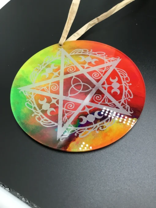 pentacle window decor & altar charger (06)