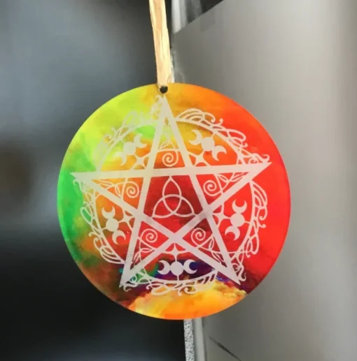 pentacle window decor & altar charger addition (03)