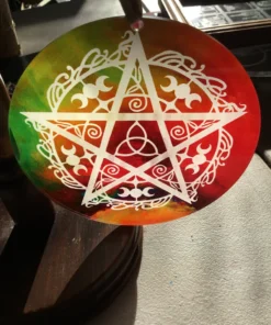 pentacle window decor & altar charger