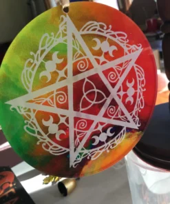 pentacle window decor & altar charger addition (05)