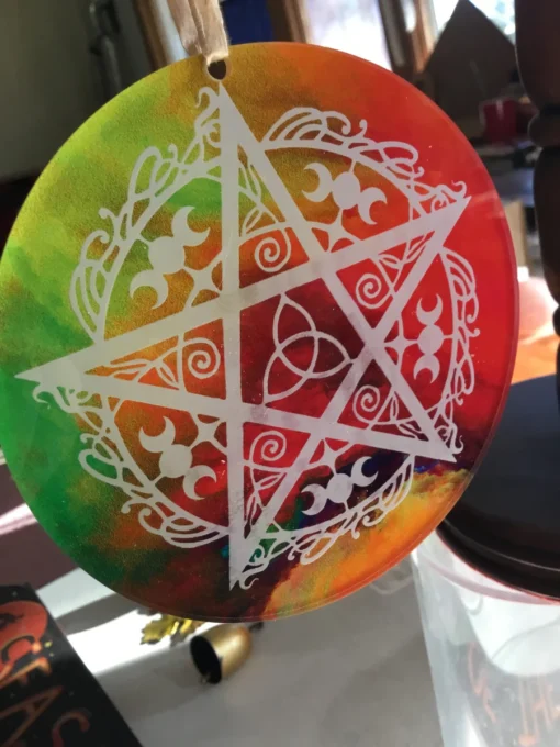 pentacle window decor & altar charger addition (05)