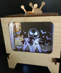Close-up of interchangeable acrylic insert